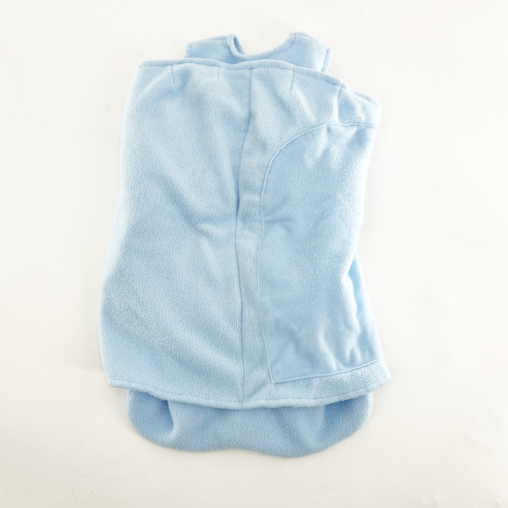 Halo SleepSack Swaddle Baby Blue Fleece 3-Way Adjustable Preemie